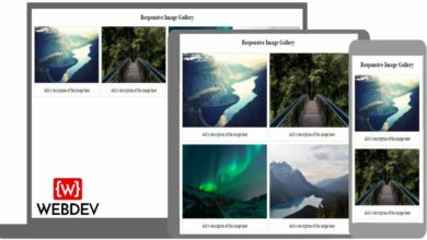 how to create responsive image gallery using html and css