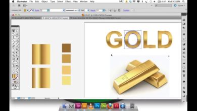 Adobe Illustrator Gradient GOLD text and logo | Illustrator Tutorial