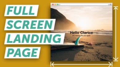 How to Make a Full Screen Landing Page (HTML & CSS)