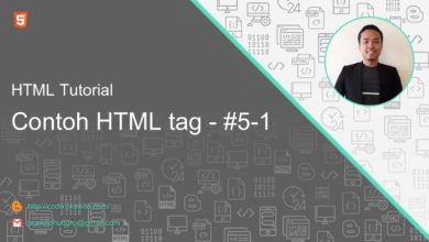 Contoh HTML Tag #5-1 HTML Tutorial [Indonesia]