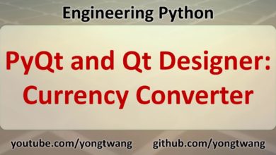 Engineering Python 17D: PyQt and Qt Designer - Currency Converter