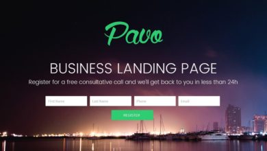 How to Make a Landing Page for Your Business Using Pavo HTML Template