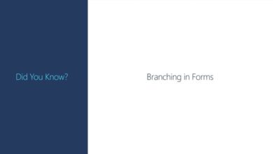 Branch a quiz in Microsoft Forms