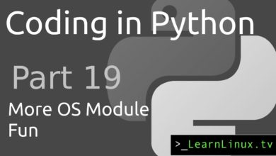 Coding in Python 19 - More fun with the OS Module