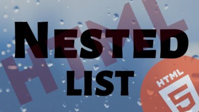 HTML - Nested List | Easy with Example