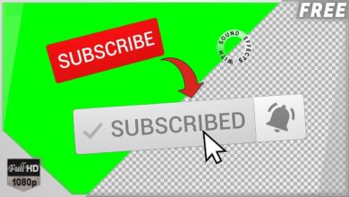 Free Download: Subscribe Button + Notification Bell (+ Sound FX) 🔔 [Green Screen/Alpha Channel] HD