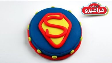 العاب بنات طين اصطناعي و تشكيل صلصال للاطفال تورتة سوبر مان Play doh Super man cake
