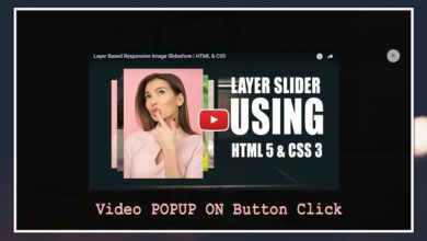Video Popup on Button Click / HTML 5 CSS 3 & Magnific Popup
