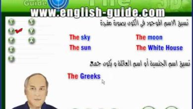 تعليم اللغة الإنجليزية - قواعد أداة التعريف The