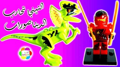 لعبة النينجا تتحدى الديناصورات بالمكعبات للاطفال العاب البنات والاولاد ninja dinosaurs cubes toys