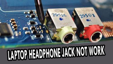 مدخل سماعات اللاب توب لا يعمل broken laptop headphone jack C850/L850