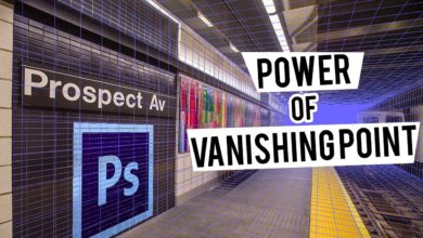 اساسيات فوتوشوب : قوة اداة الـ Vanishing point وكيفية استخدامها