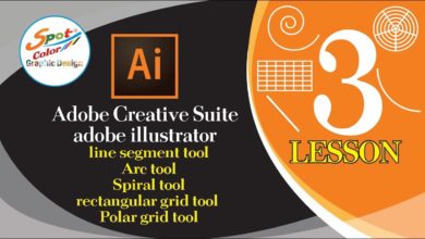 الدرس الثالث من دروس كورس  تعليم شرح برنامج الإليستريتور Adobe Illustrator cc