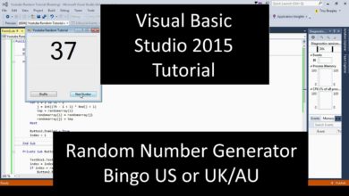 Visual Basic Random Number Generator Bingo Source Code .NET