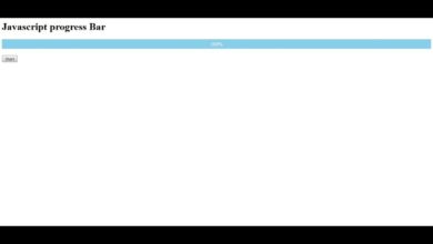 How to create progress bar using HTML, CSS and Javascript