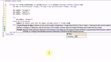 VB.NET (Visual Basic 2008/2010): Using Dictionaries