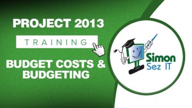 Microsoft Project 2013 Tutorial - Budget Costs and Budgeting