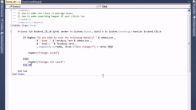 How to make new lines in visual basic message box