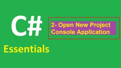 سي شارب اساسيات المستوي [1] الدرس [2] : فتح مشروع جديد من النوعين  console  & Windows Form
