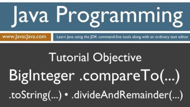 Learn Java Programming - BigInteger .compareTo(...) Tutorial