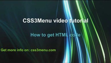 How to get CSS3Menu HTML code