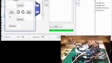 Mini - Hexapod Robot controlled by VB (visual basic)  program via USB (serial) connection