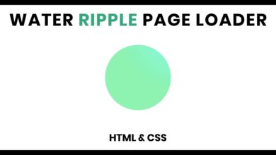 Simple Ripple Animation Water Ripple | HTML CSS Button Effects