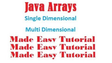 Java Arrays for Beginners Tutorial | One Dimensional Array in Java | Java Multidimensional Array