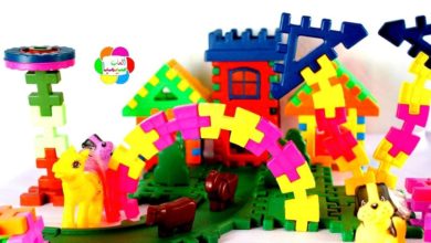 لعبة البيت الفيلا بالمكعبات للاولاد والبنات والعاب الاطفال Colored Blocks House Villa Game