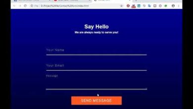 How to create a contact form using html and css