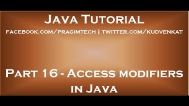 Access modifiers in Java