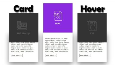 CSS Card Hover Effect - Html & CSS