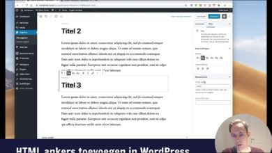 12. html ankers toevoegen in WordPress