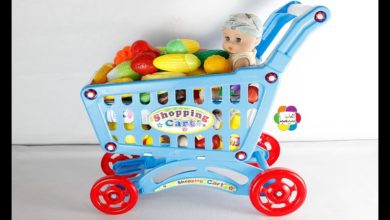 لعبة عربة السوبر ماركت الحجم الضخم للاطفال افضل العاب البنات والاولاد ولعبات شراء الخضار والفاكهة