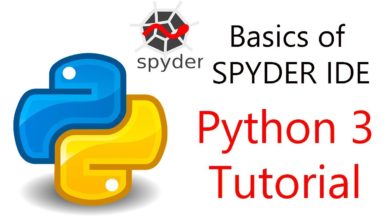 Basics of SPYDER IDE for Python Programmers