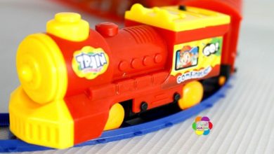 لعبة القطار الاحمر الحقيقى الجديد للاطفال العاب القطارات بنات واولاد Real New Train Game Toy