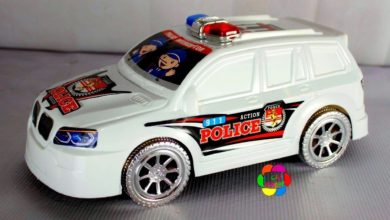 اكبر لعبة سيارة شرطة حقيقية للاطفال العاب اولادالبنات Real huge police car toy game