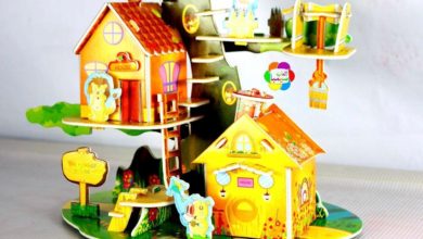 لعبة الشجرة العجيبة وبيوت الحيوانات اجمل العاب الاطفال للاولاد والبنات tree house toy game puzzle