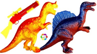 لعبة البندقية وصيد الديناصورات الحقيقية الجديدة للاطفال بنات واولاد dinosaurs hunting toy game