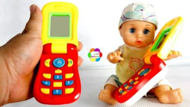 لعبة الموبيل الحقيقى الجديد للاطفال اجمل العاب العرائس بنات واولاد  real new doll mobile phone toy