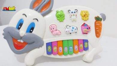 لعبة البيانو الأرنب تعليم اسماء الحيوانات واصواتها  العاب تعليمية للاطفال بنات واولاد