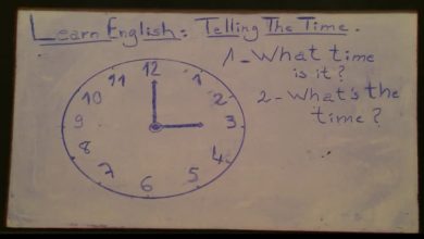 (4)- تعلم اللغة الإنجليزية من الصفر للمبتدئين - كيف تسأل و كيف تجيب عن الوقت