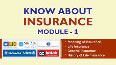 KNOW ABOUT INSURANCE – MODULE 1