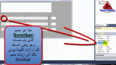 How to use Scrollbar in Visual Basic ?