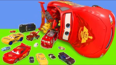 Cars Toys Play: Lightning McQueen Ride On Crash, Fire Truck & Toy Vehicles for Kids