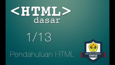 HTML Dasar : Pendahuluan HTML (1/13)