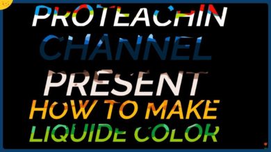 دورة تعلم وشرح filmora 9 عمل تأثير نص ملون بالسائل Color liquid Text Effect
