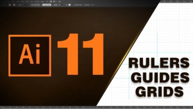 Rulers - Guides & Grids  ادوبي اليستراتور Adobe Illustrator CC 2017 #11