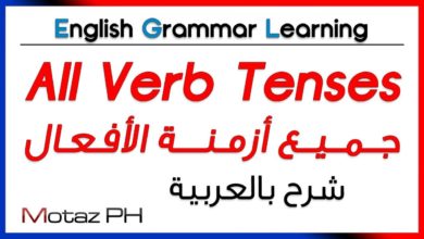 ✔✔ Verb Tenses  - تعلم اللغة الانجليزية - أزمنة الأفعال
