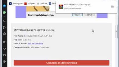 تثبيت Lenovo USB Driver على نظام التشغيل Windows 10 و 8 و 7 و Vista و XP